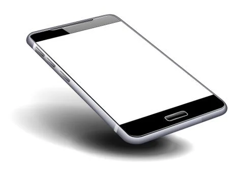 Phone Cell Smart Mobile with blank screen Stock Illustration