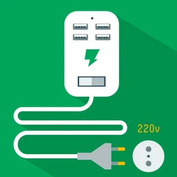 Phone Charging Icon Stock-Illustration