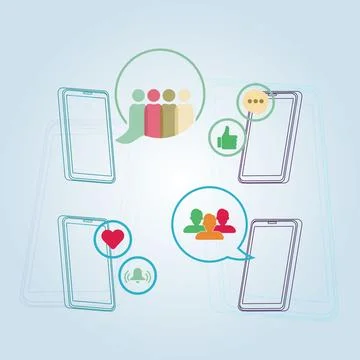 Phone with chat bubble design vector illustration Stock Illustration