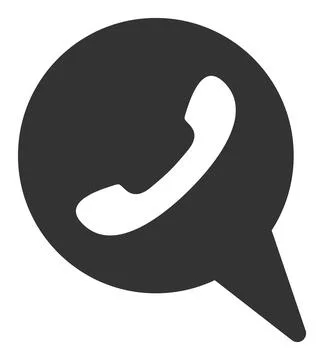 Phone Chat Message - Raster Icon Illustration Stock Illustration