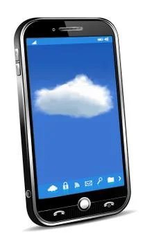 Phone Cloud Concept Stock Illustration