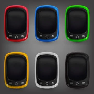 Phone color set Stock Illustration