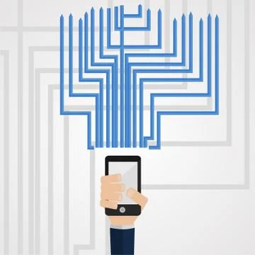 Phone communications 스톡 일러스트