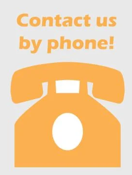 Phone contact vector abstract art illustration concept Illustrazione stock