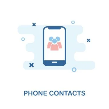 Phone Contacts icon. Simple element illustration. Phone Contacts pixel perfect Stock Illustration