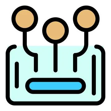 Phone content filter icon vector flat Illustrazione stock