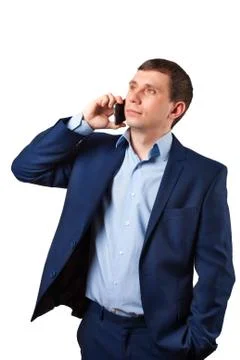 Phone conversation Foto stock