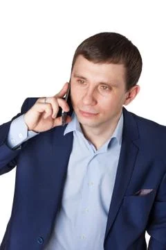 Phone conversation Foto stock