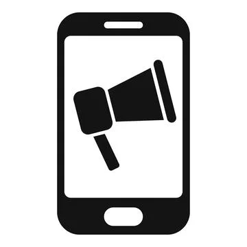 Phone customer database icon simple vector. Crm data Stock Illustration