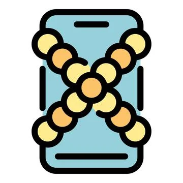 Phone detox icon vector flat Stock Illustration