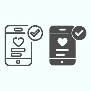 Phone donation line and solid icon. Phone web page with sending money for Stock Illustration