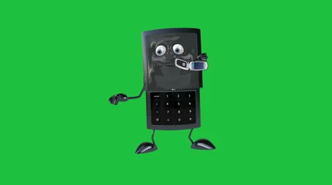 Phone Dude Calling + Looping &amp; Matte Video stock 51883051