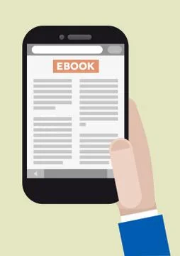 Phone ebook Stock Illustration