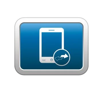 Phone errows on blue Stock Illustration