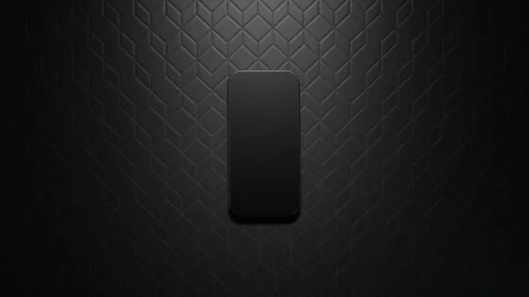 The phone falls on the leather surface creating gravitational and sound waves Stock Footage 261163621