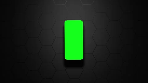 The phone falls onto a solid futuristic surface creating gravitational and so Stock Footage 261166049