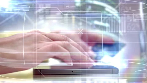 Phone financial transactions Stock Footage 100732581