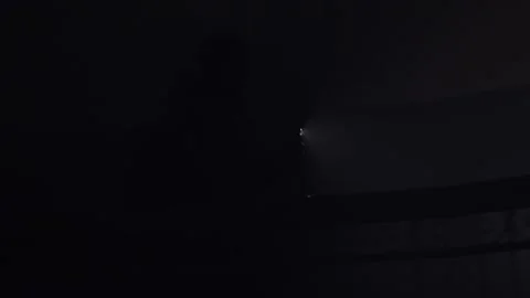 Phone Flashlight In Dark Video stock 146141248