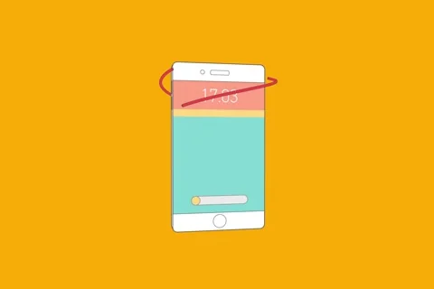 Phone Flat Animation Video stock 63996262