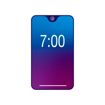 Phone flat art vector illustration. Mobile device concept Stock Illustration