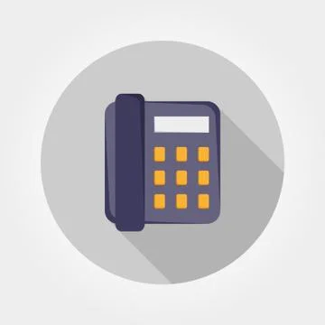 Phone. Flat icon. Stock Illustration