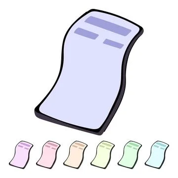 Phone flexible screen vector cartoon graphic 库存插图