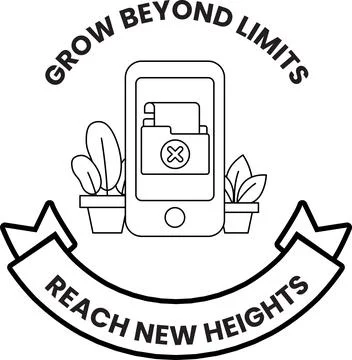A phone with a folder icon on it Stock Illustration
