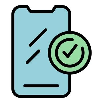 Phone glass protect icon vector flat Stock Illustration