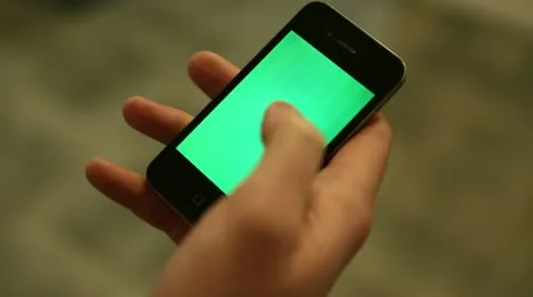 Phone green screen 01 Stock Footage 21879957