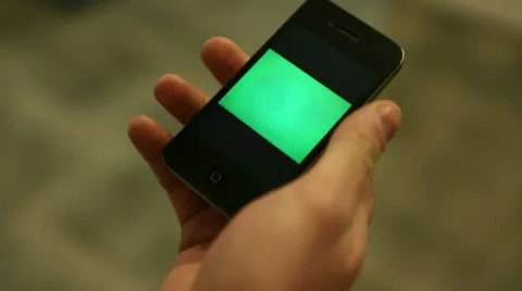 Phone green screen 02 Stock Footage 21879959