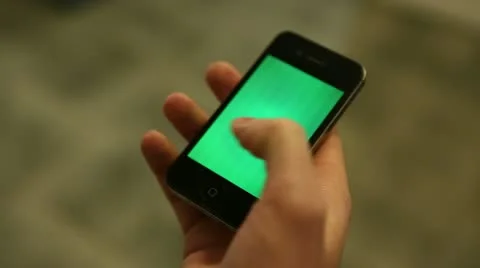 Phone green screen 03 Stock Footage 21879966