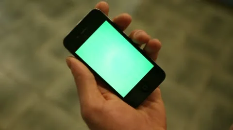 Phone green screen 05 Stock Footage 21880001