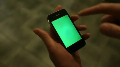 Phone green screen 06 Stock Footage 21880013
