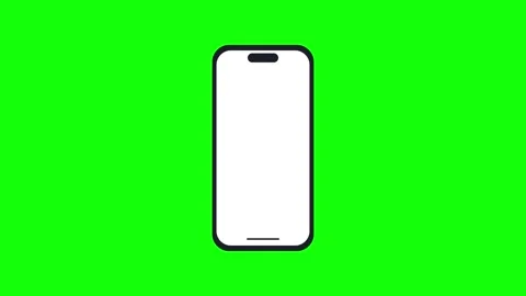 Phone Green Screen - Chroma Key Stock Clip Video stock 343928537