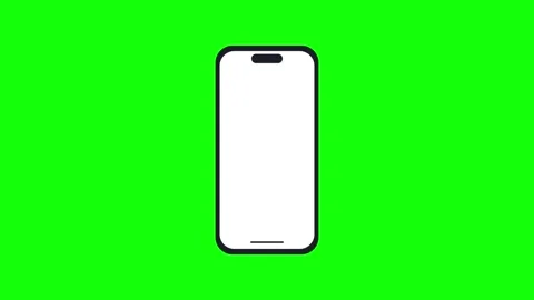 Phone Green Screen Chroma Key Element Video stock 343928545