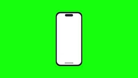 Phone Green Screen - Chroma Key Stock Clip Video stock 343928547