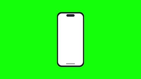 Phone Green Screen Chroma Key Element Video stock 343928564