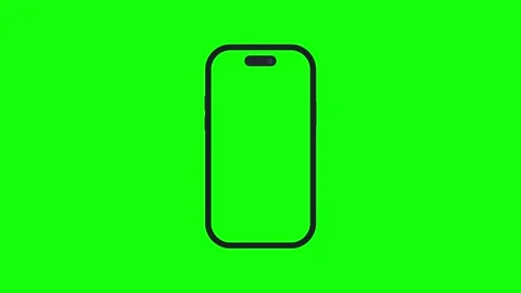 Phone Green Screen - Chroma Key Stock Clip 스톡 동영상 343928577