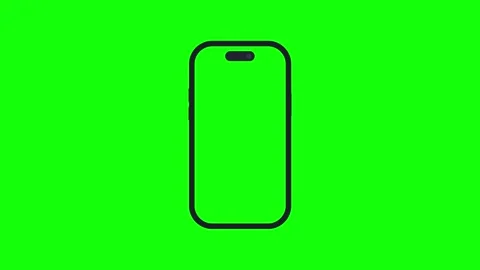 Phone Green Screen - Chroma Key Stock Clip Video stock 343928596