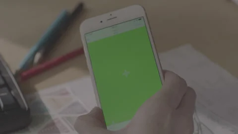 Phone green screen Stock Footage 137547375