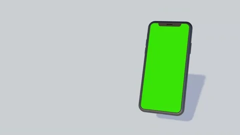 Phone with a green screen. Stock Footage 166281934