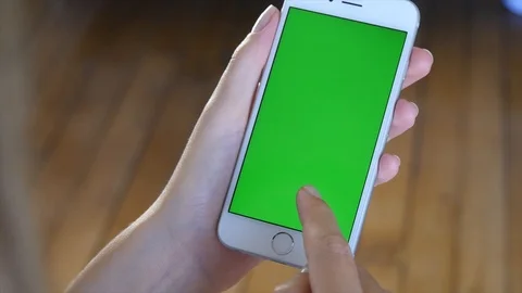 Phone green screen swipe Stock-Footage 102832878