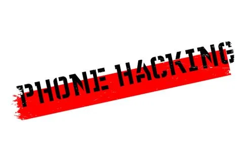 Phone Hacking rubber stamp Stock Illustration