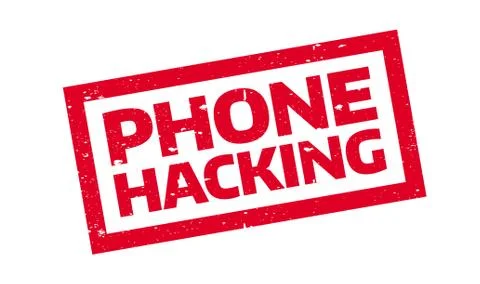 Phone Hacking rubber stamp Stock Illustration