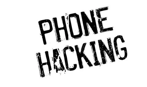 Phone Hacking rubber stamp Stock Illustration