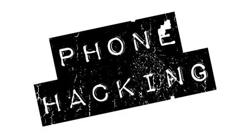 Phone Hacking rubber stamp Stock Illustration