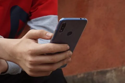 A phone in the hand Stock Photos