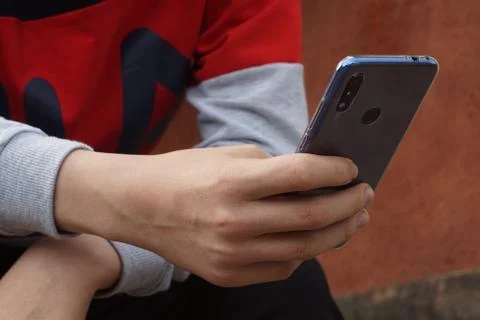 A phone in the hand Stock Photos