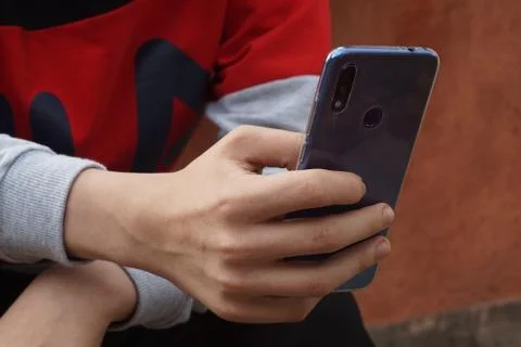 A phone in the hand Stock Photos