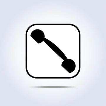 Phone handset icon Stock Illustration